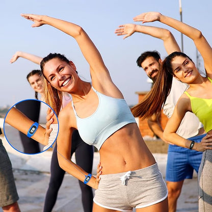 Geyoga 24 Pcs Pedometer for Walking Steps and Miles Pedometer Watch Silicone Steps Tracker Running