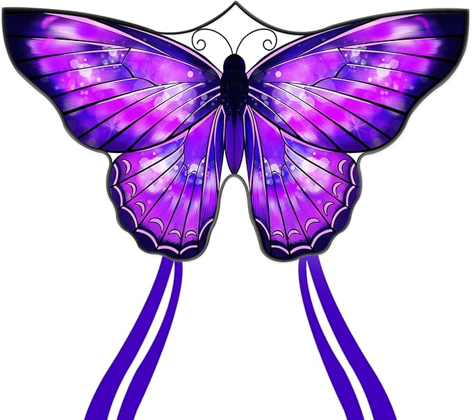 Mint's Colorful Life Butterfly Kite for Kids & Adults Easy to Fly, Large Single Line Kites with