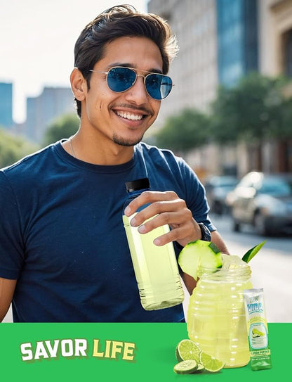 Electrolyte Drink Mix – Cucumber Limeade Agua Fresca Flavor | Sugar-Free Hydration Powder with