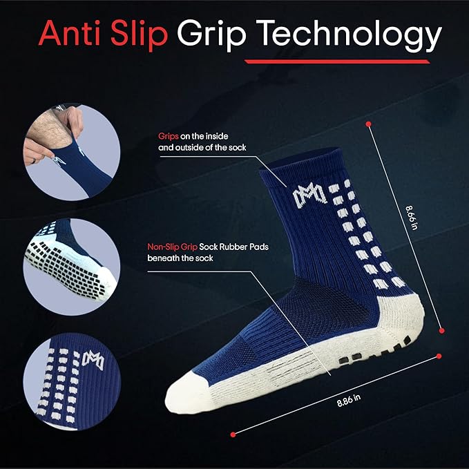 Soccer Grip Socks, Shin Guards, Pre Cut Sock Sleeves, and Guard Straps Bundle Pack - Essential