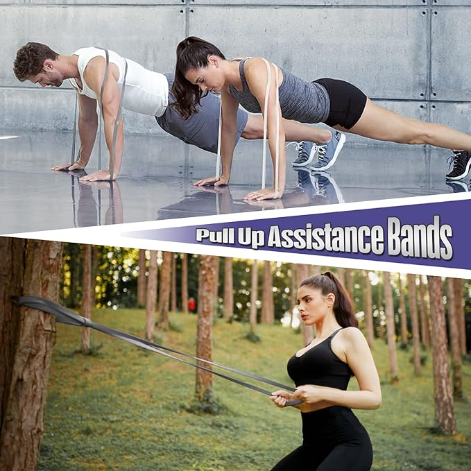 Resistance Band Pull Up Assistance Bands,Set of 5 Resistance Heavy Duty Exercise Stretch Fitness