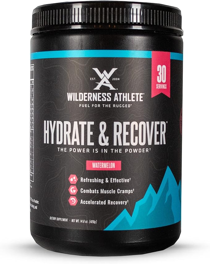 Wilderness Athlete - Hydrate & Recover | Liquid Hydration Powder Electrolyte Drink Mix - Recover