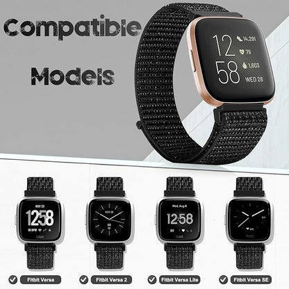 Tiptops 3 Pack Bands Compatible with Fitbit Versa 2/Fitbit Versa/Versa Lite/Versa SE for Women Men