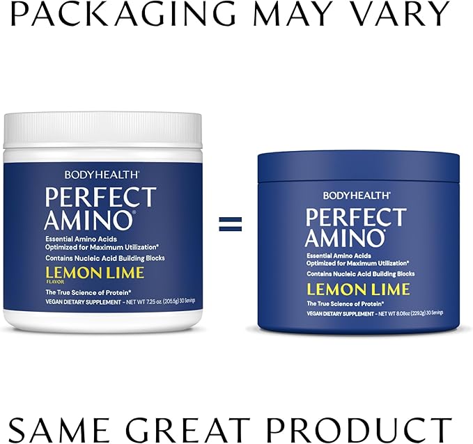 BodyHealth PerfectAmino Powder - BCAA and EAA Powder for Pre and Post Workout - Amino Acid Energy