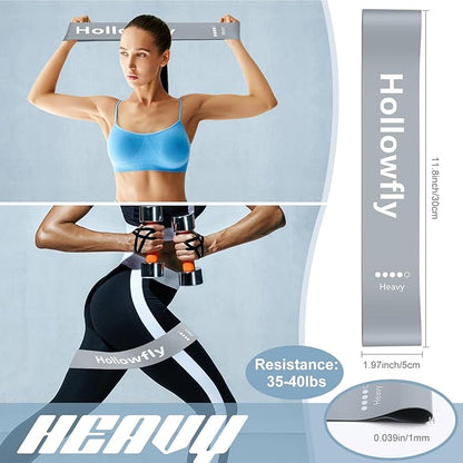 12 Pcs Latex Resistance Loop Exercise Bands for Booty Workout Stretch Exercise Bands Non Slip for