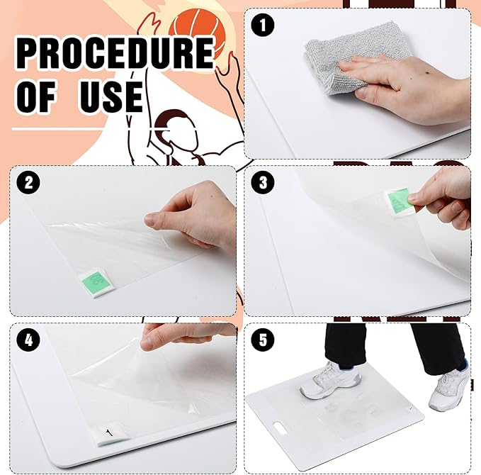 Basketball Sticky Adhesive Mat Replacement Sheets Clean Grip Tacky Floor Mats Replacement Sheet