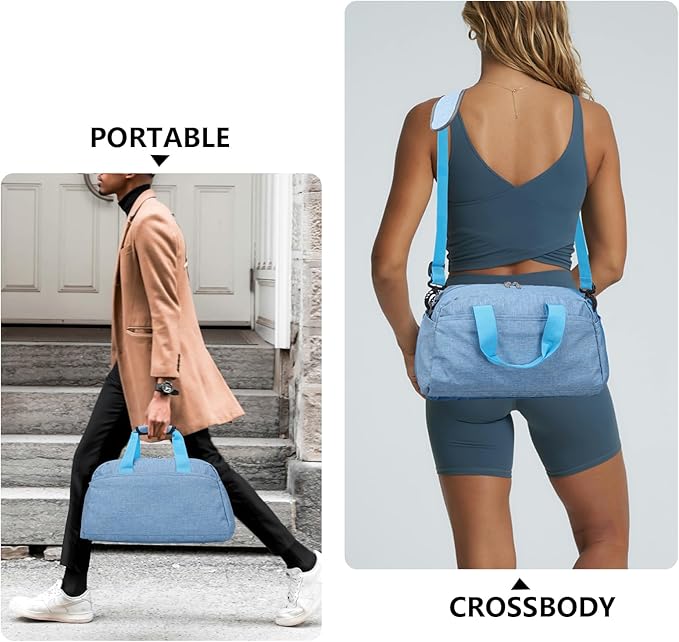 14 inch Small Gym Bag for Women & Men, Mini Duffel Bag for Travel Sports Lightweight Carry On Bag