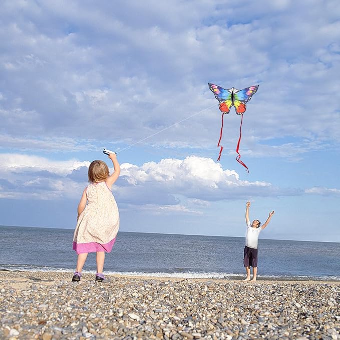 Butterfly Kites for Kids and Adults, Easy to Fly Large Single Line Kite for Boys and Girls - 55" x