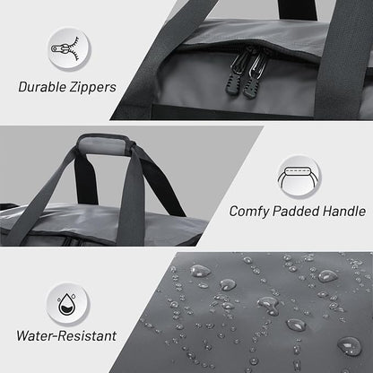 MIER Gym Bag for Men Large Duffel Backpack with Shoe Compartment, 60L Convertible Duffle Bags