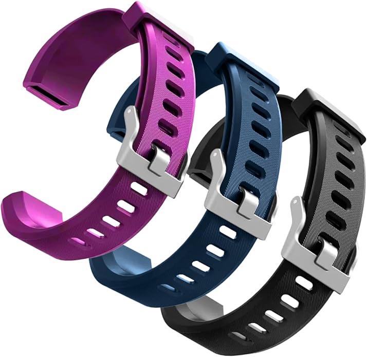 Watch Bands Replacement for ID115plus HR, Very Fit Pro Activity Fitness Tracker Wrist Bands Set