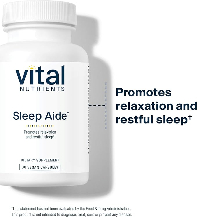 Vital Nutrients | Vegan Sleep Supplement | Promotes Relaxation and Restful Sleep | Natural for