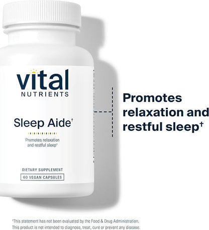 Vital Nutrients | Vegan Sleep Supplement | Promotes Relaxation and Restful Sleep | Natural for