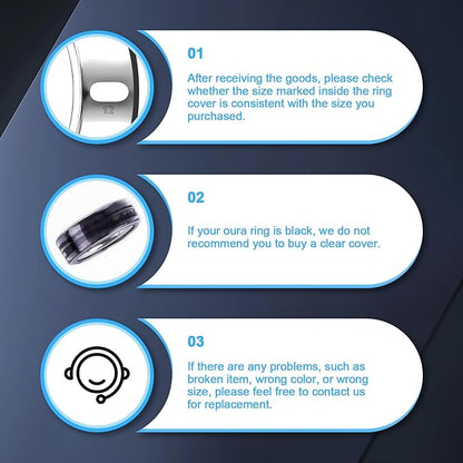 5 Pack Cover Compatible with Oura Ring Gen 4/Oura Ring Gen 3 Horizon/Heritage, Surport Charging