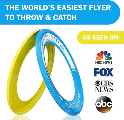 Activ Life Kid’s Flying Rings (2 Pack) They Fly Straight & Don’t Hurt, 80% Lighter Than Standard