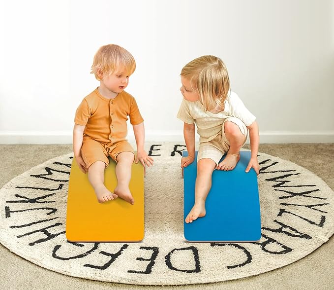 Wooden Balance Board Kids, 37" Natural Wobble Board Wooden Toys for Toddlers Kids & Adults