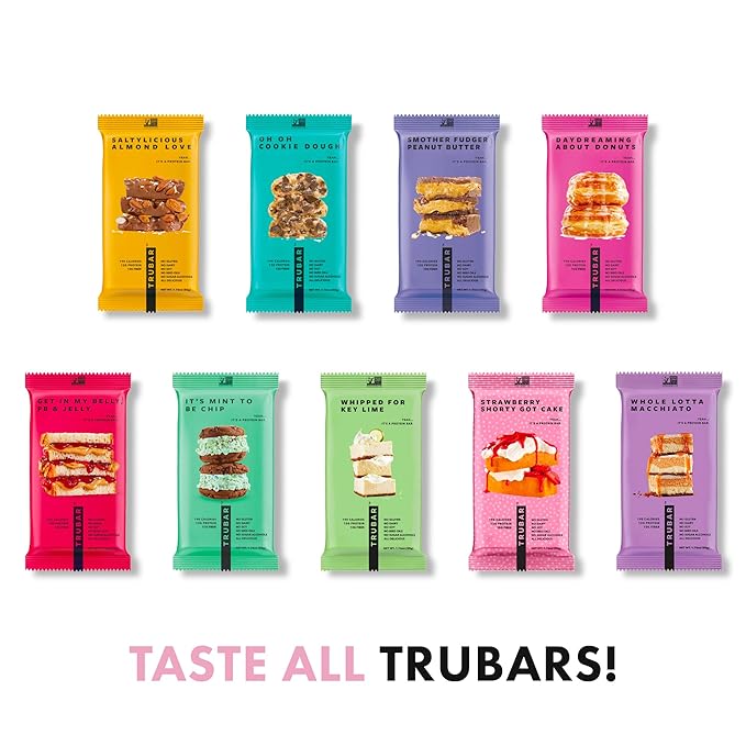 TRUBAR Vegan Protein Bar, Strawberry Shorty Got Cake, Gluten Free, Plant Based Protein, Dairy Free