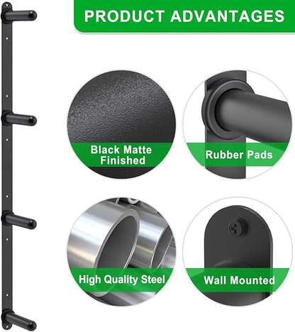 "Kipika Weight Plate Storage Rack - Wall Mounted Weight Plate Holder with Durable Steel