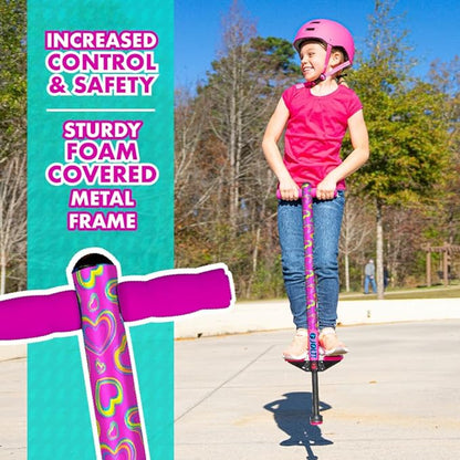 Flybar Jolt Pogo Stick for Kids Ages 6 and Up, 40 to 80 Pounds, Perfect for Beginners, Easy Grip