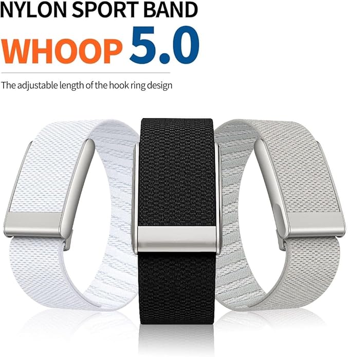 Nylon Soft Band Compatible with WHOOP 5.0, One, Peak, and Life | Adjustable, Durable & Secure Fit