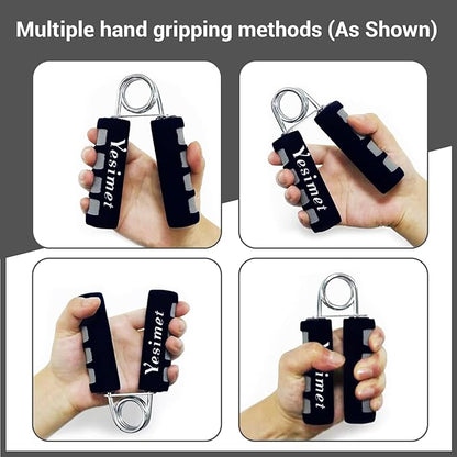 2 Pack Hand Grip Strengthener Set, Forearm Exerciser, Finger Gripper, Grip Strength Trainer, Hand