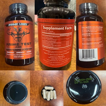 Prime Labs Prime Test Pro - Testosterone Supplement for Men - Test, Vitality, & Energy Booster