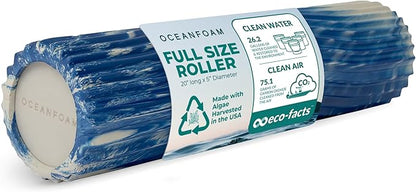 Oceanfoam Tidal Roller - Royal Marbled - Muscle Massage Foam Roller for Back Pain & Stretching