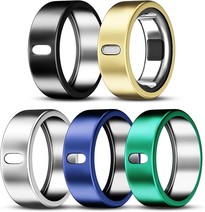 5 Pack Cover Compatible with Oura Ring Gen 4/Oura Ring Gen 3 Horizon/Heritage, Surport Charging