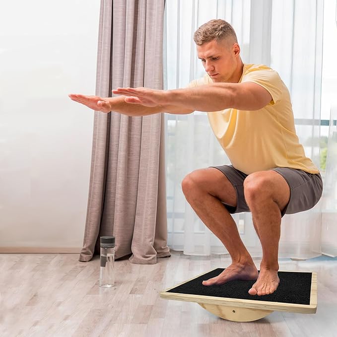 Balance Board Professional Wobble Board for Adults Anti-Slip for Physical Therapy Standing Desk