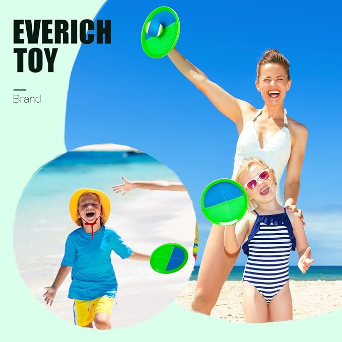 EVERICH Upgraded Toss and Catch Ball Game Set, Outdoor Games for Kids Outdoor Toys Yard Games