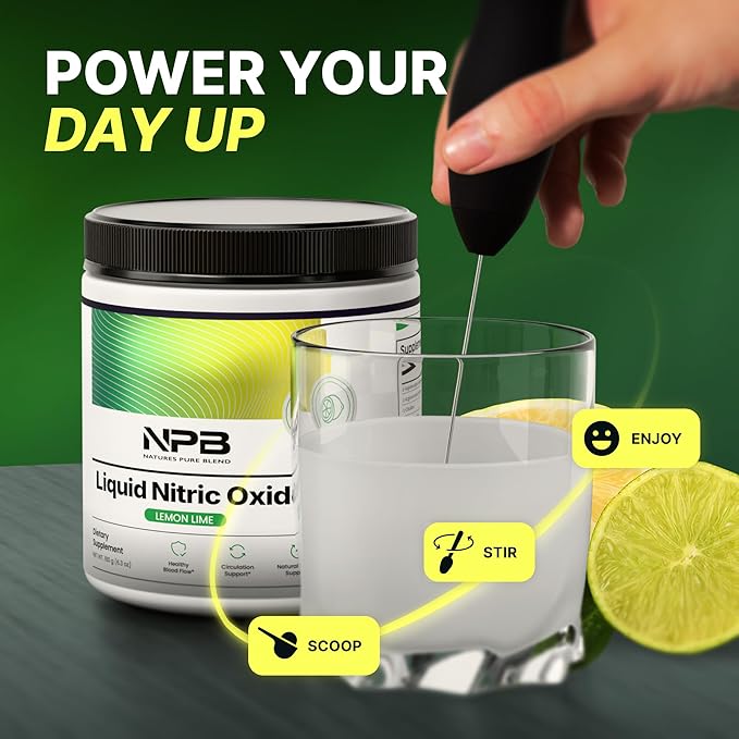 Nature's Pure Blend Liquid Nitric Oxide Supplements for Men ??L-Arginine Powder ??Nitric Oxide