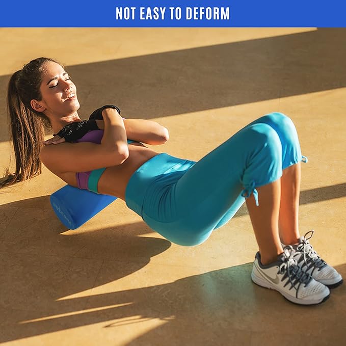 Yes4All EVA Firm Foam Roller for Back - Round Back Roller for Exercise, Yoga & Pilates 12/18/24/36