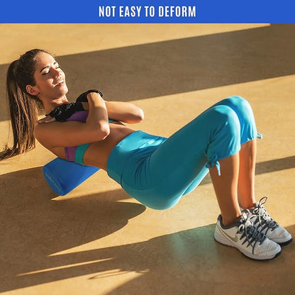 Yes4All EVA Firm Foam Roller for Back - Round Back Roller for Exercise, Yoga & Pilates 12/18/24/36