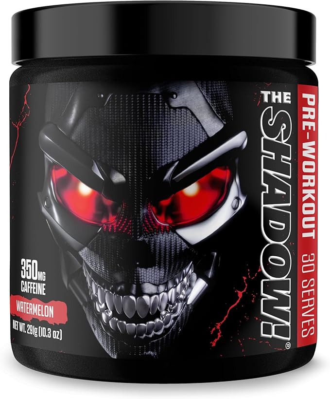 JNX SPORTS The Shadow! 350mg of Caffeine Hard Core Preworkout - Watermelon 30 Servings | Electric