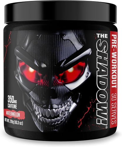 JNX SPORTS The Shadow! 350mg of Caffeine Hard Core Preworkout - Watermelon 30 Servings | Electric