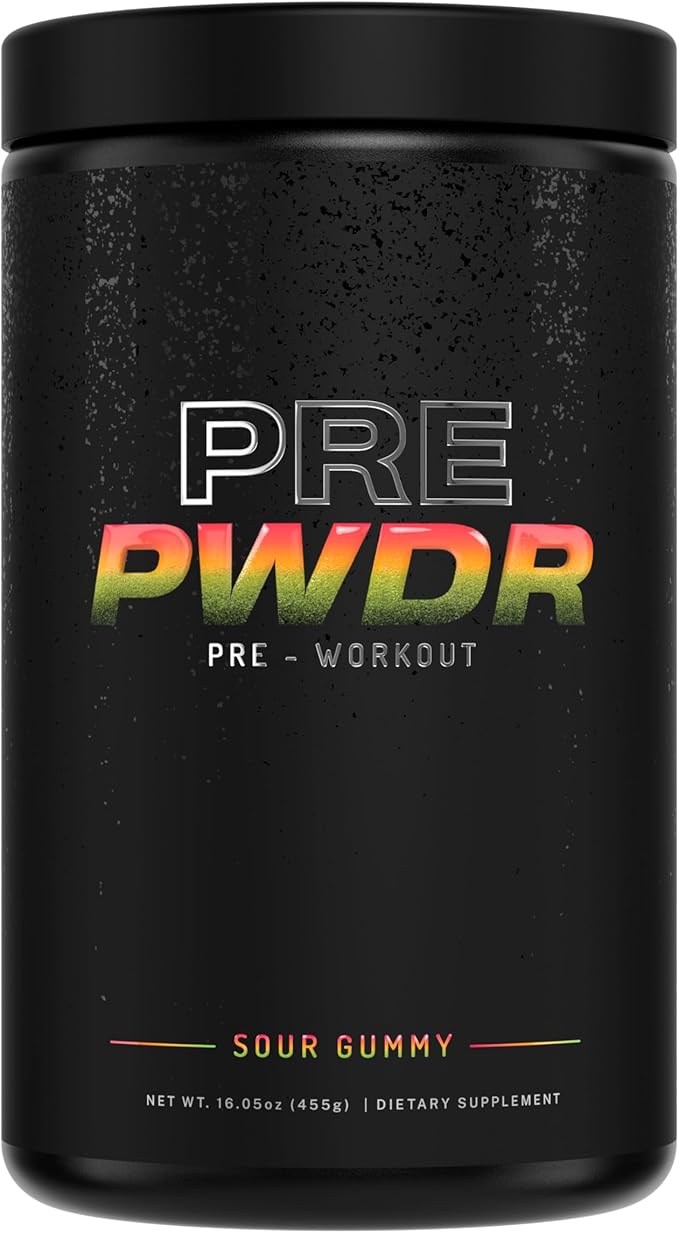 PWDRS Pre-Workout Powder, All Natural Pre Workout for Energy, Pump, Endurance & Strength, with