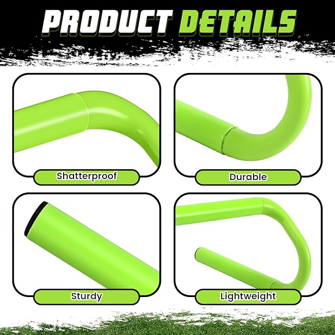 5 Pcs Speed Agility Training Hurdles Detachable Durable Equipment Plyometric and All Purpose Speed
