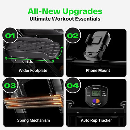 Stair Stepper for Home Gym, 2025 Upgrade Stair Climber w/ 3-Level Resistance & Height, Non-Slip