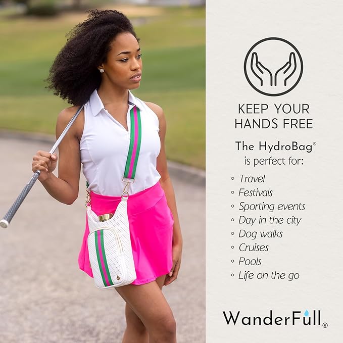 WanderFull® Original HydroBag® Collection, Water Bottle Holder w/Strap & Phone Pocket, Hands-Free