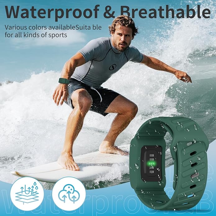 Silicone Sport Band Compatible with Whoop 4.0 Band for Men Women,Soft Comfort Durable Replacement