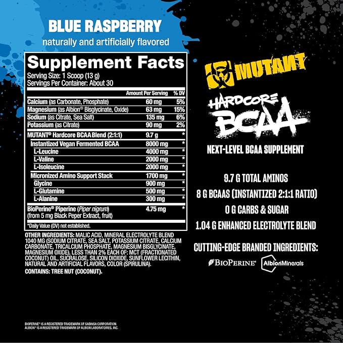 Mutant Hardcore BCAA - Pre, Intra or Post Workout ??BCAA Next Level branched-Chain Amino Acids