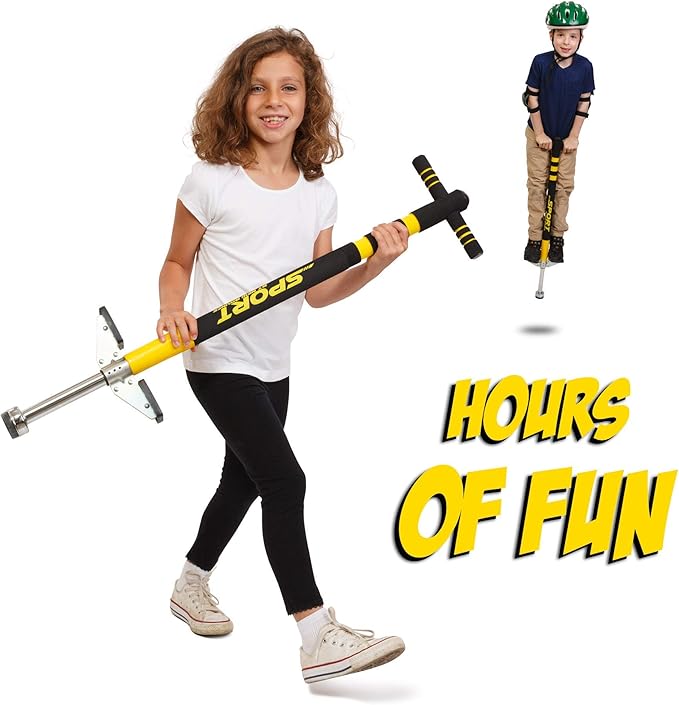 New Bounce Pogo Stick for Kids - Pogo Sticks, 40 to 80 Lbs - Sport Edition, Quality, Easy Grip