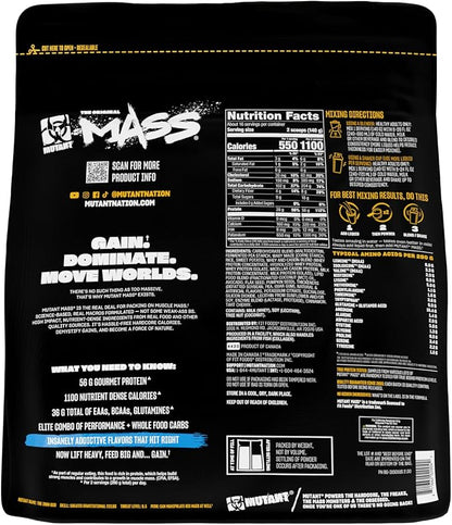Mutant Mass | Weight Mass Gainer Protein Powder - high Calorie Protein Powder for Muscular Mass