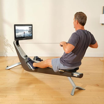 Hydrow Origin Rowing Machine with Immersive 22" HD Rotating Screen - Stows Upright | Live and