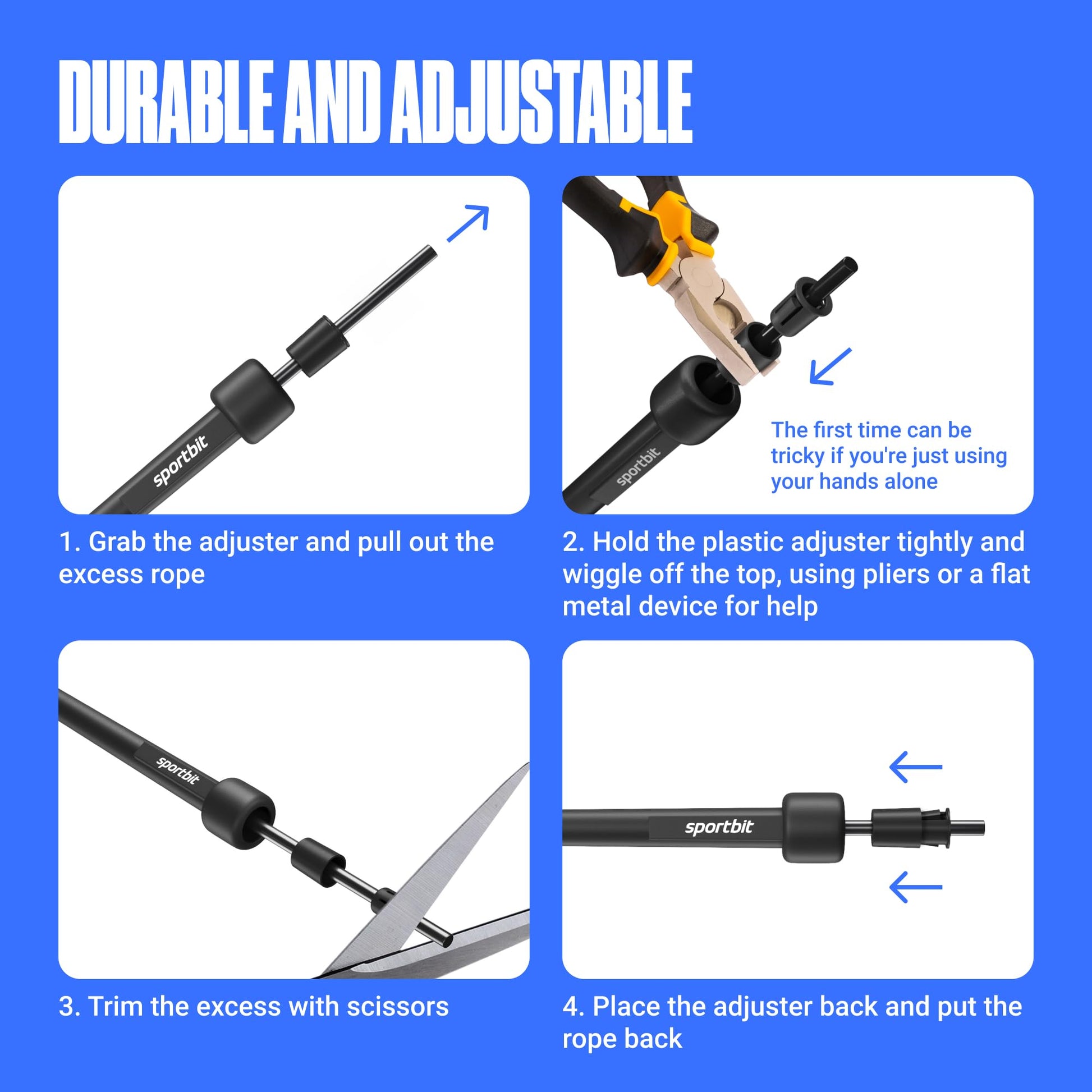 Adjustable Jump Rope for Fitness and Exercise – Skipping Rope for Cardio, Boxing, and Weight Loss