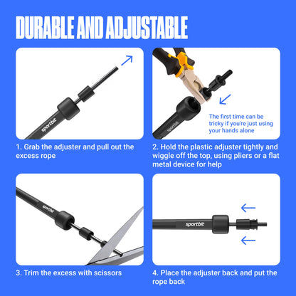 Adjustable Jump Rope for Fitness and Exercise – Skipping Rope for Cardio, Boxing, and Weight Loss
