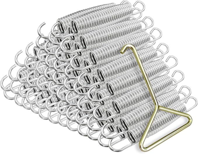 72pcs Trampoline Springs 5.5 inch: Trampoline Replacement Parts Springs with Puller Tool for Indoor