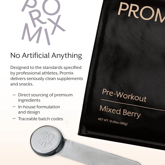 ProMix Nutrition Pre-Workout Powder, Mixed Berry - Maximize Focus & Performance - Helps Muscle
