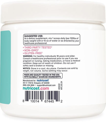 Nutricost Creatine Monohydrate Powder for Women, Micronized, Unflavored, 50 Servings - Vegetarian