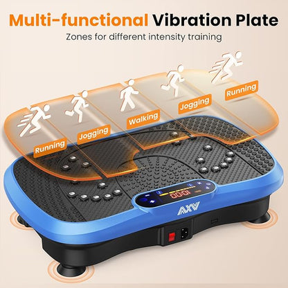 AXV Vibration Plate Fitness Platform Exercise Machine Vibrating Shaking Full Body Shaker Workout
