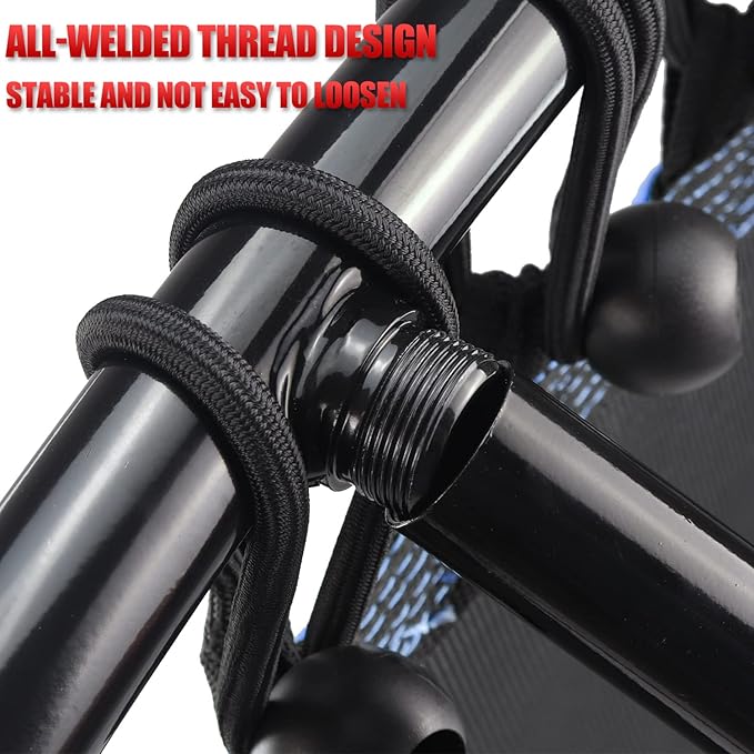 Newan 40"-48" Silent Mini Trampoline Fitness Trampoline Bungee Rebounder Jumping Cardio Trainer